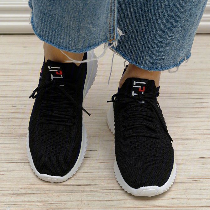 Mesh Fabric Sneakers roselinlin