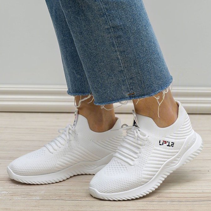 Mesh Fabric Sneakers roselinlin