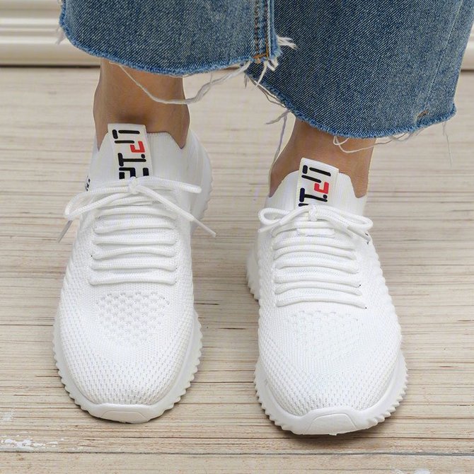 Mesh Fabric Sneakers roselinlin