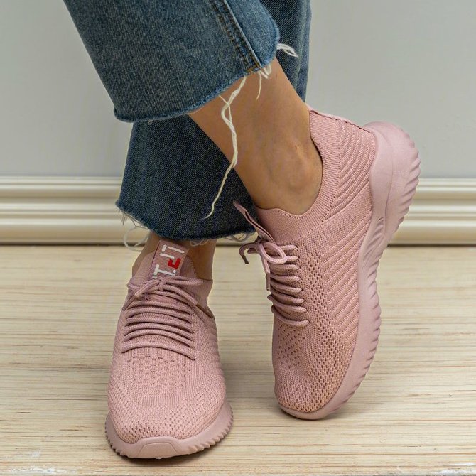 Mesh Fabric Sneakers roselinlin