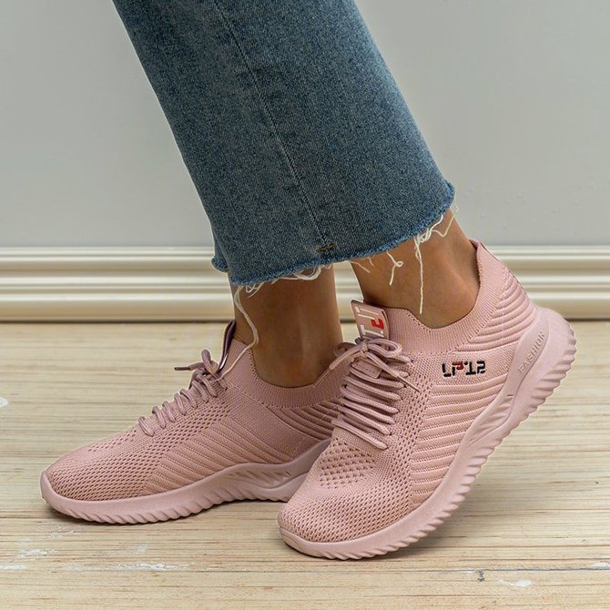 Mesh Fabric Sneakers roselinlin