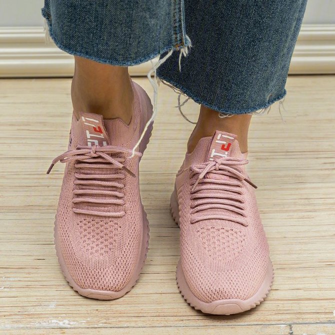 Mesh Fabric Sneakers roselinlin