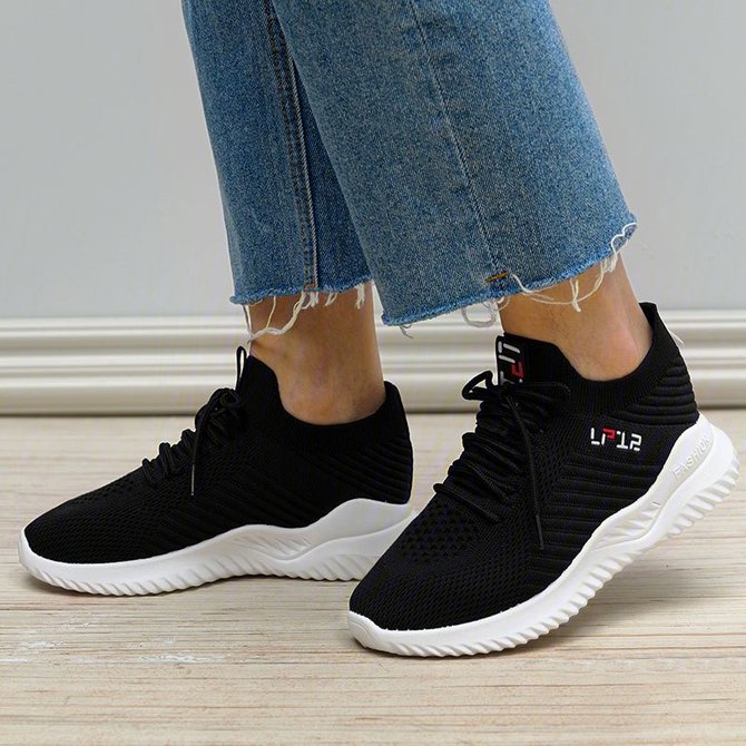 Mesh Fabric Sneakers roselinlin