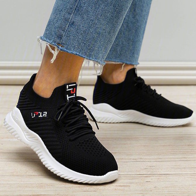 Mesh Fabric Sneakers roselinlin