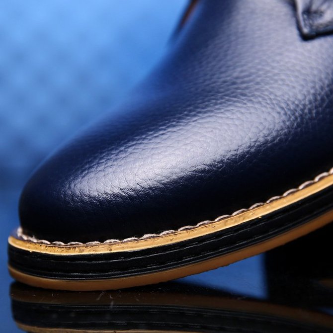 Men Large Size Office & Career Split Joint Leather Dress Shoes