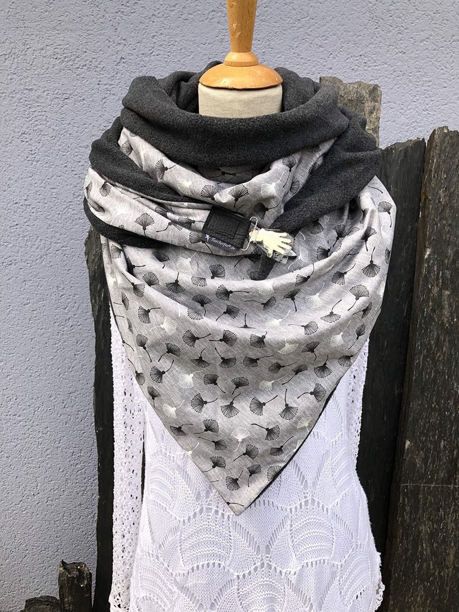 Gray Casual Scarf
