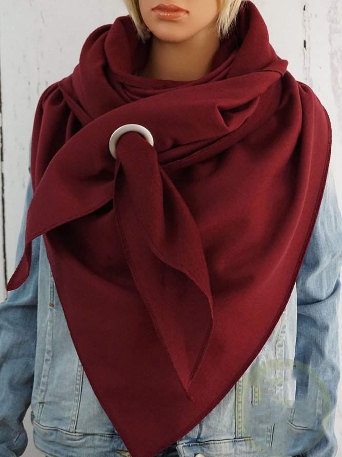 Cotton-blend Flannel Casual Scarf