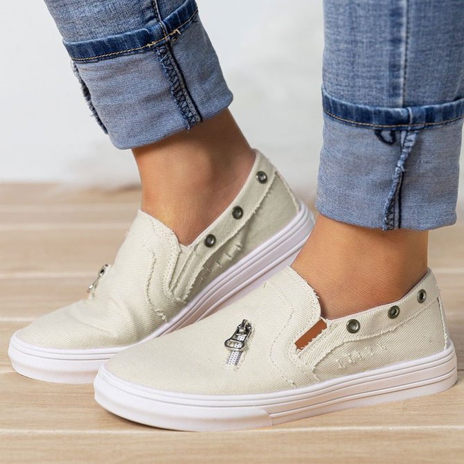 women mariachi distressed canvas sneaker shoes