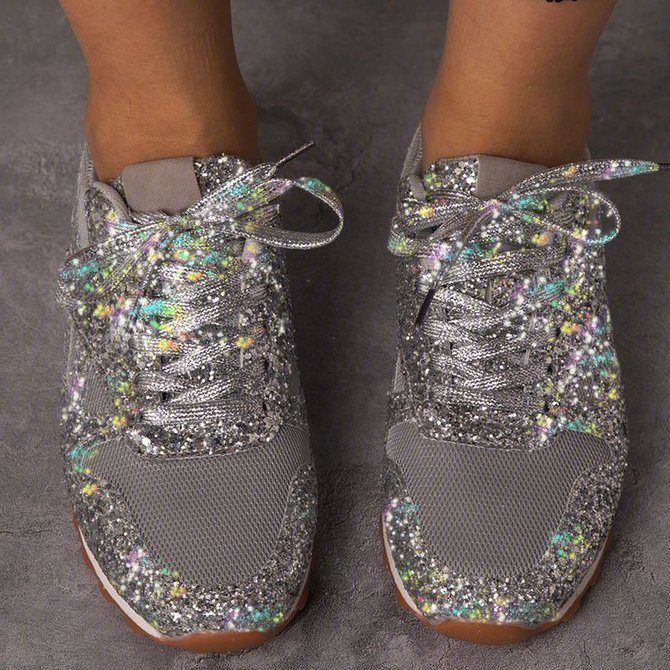 muffin rhinestone sneakers