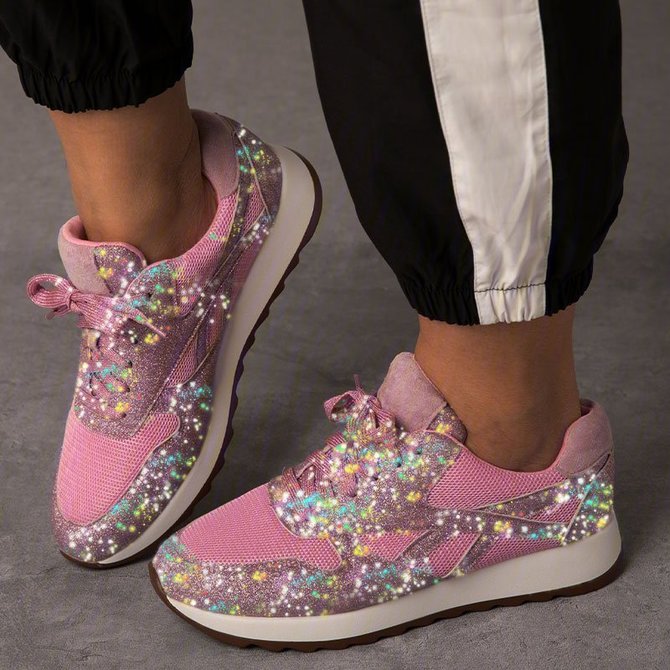 muffin rhinestone sneakers