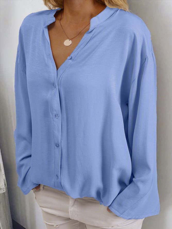 linen blend womens tops