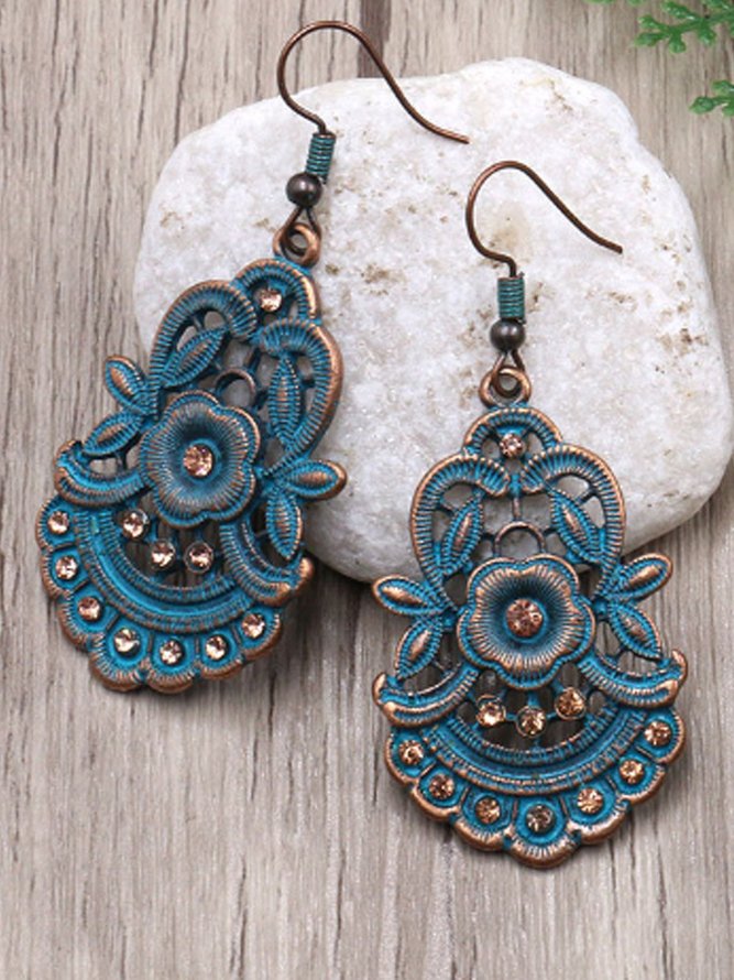 As Picture Vintage Alloy Earrings