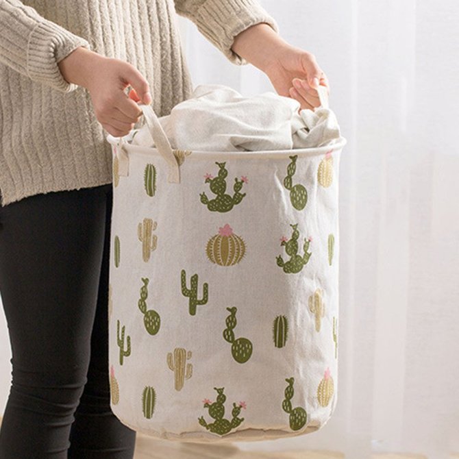 Household Waterproof Collapsible Laundry Basket