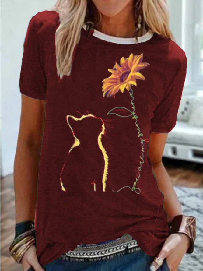 Round Neck Short Sleeve T-shirt