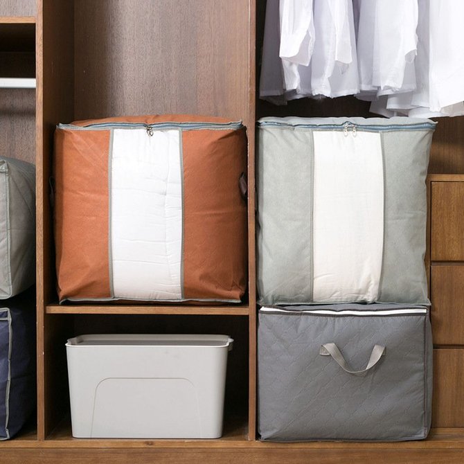 Wardrobe Large Portable Clothing Moving Storage Bags roselinlin