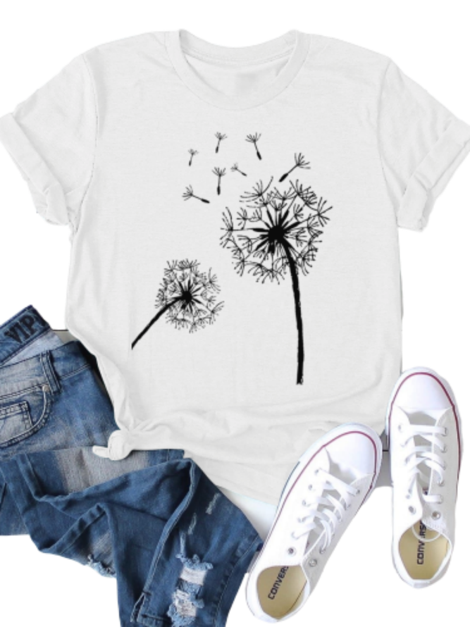Summer Casual Cotton-Blend T-shirt