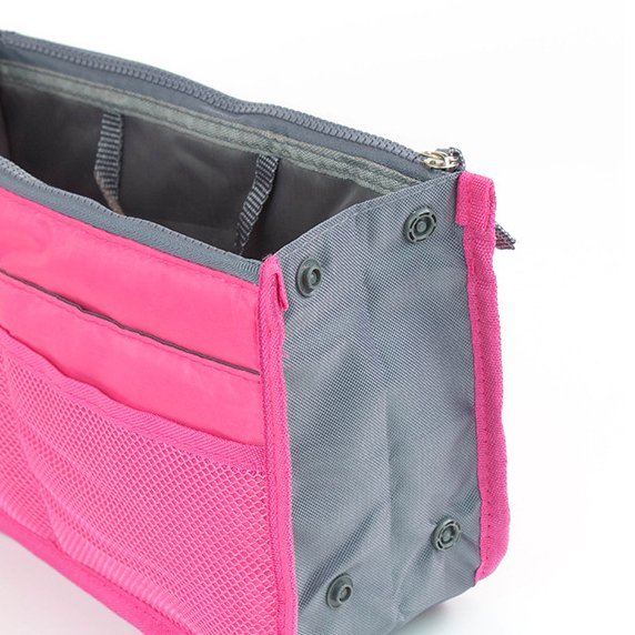 Multifunctional Cosmetic Bag Double Zipper Bag Middle Bag Toiletry Bag Storage Bag