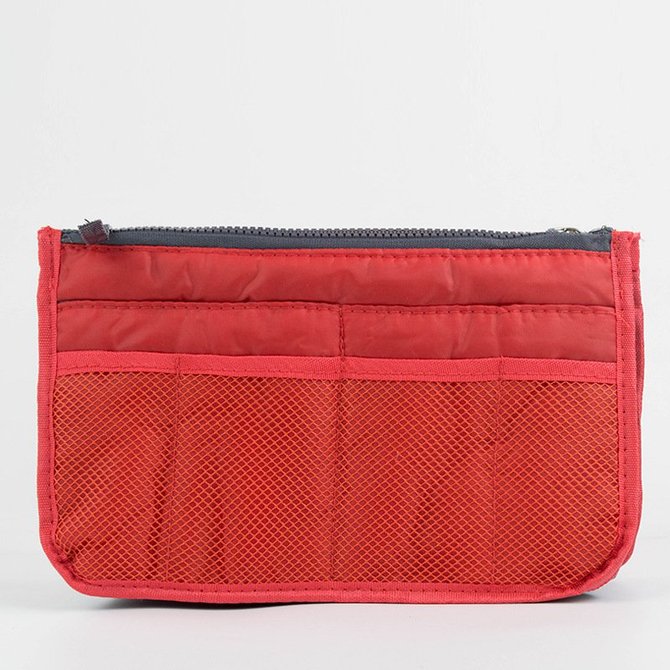 Multifunctional Cosmetic Bag Double Zipper Bag Middle Bag Toiletry Bag Storage Bag