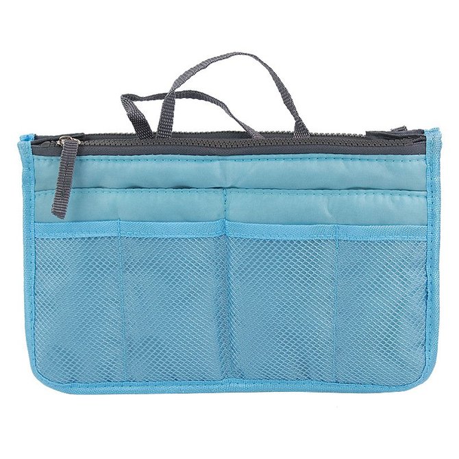 Multifunctional Cosmetic Bag Double Zipper Bag Middle Bag Toiletry Bag Storage Bag