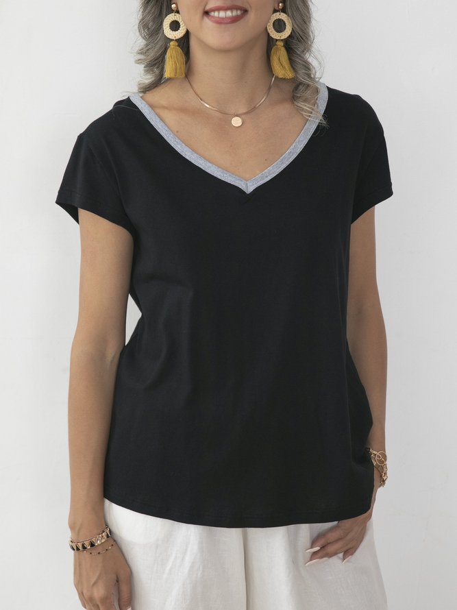 lace hem tee