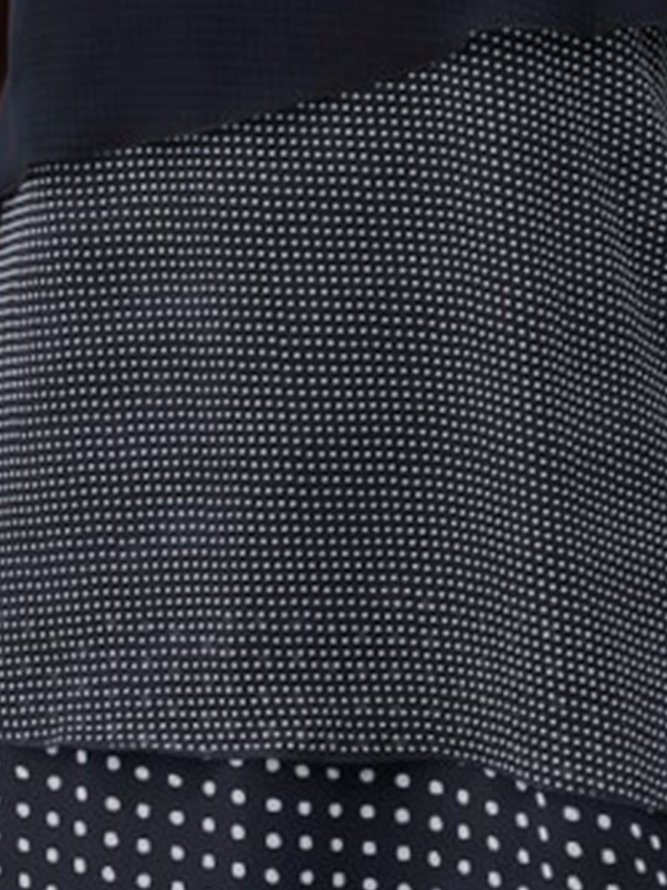 V-neck ladies dress daily casual polka dot dress