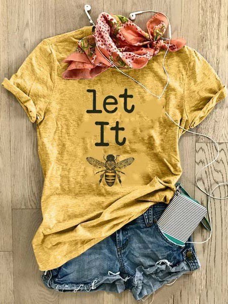 Printed Short Sleeve Casual T-shirt