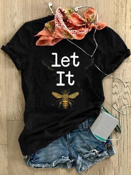 Printed Short Sleeve Casual T-shirt