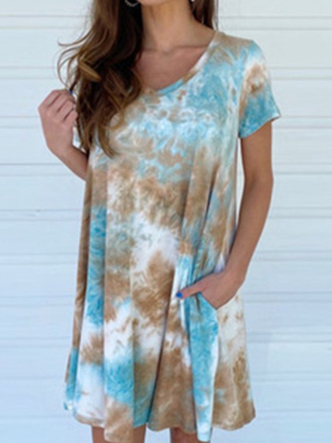 Abstract Casual Weaving Dress
