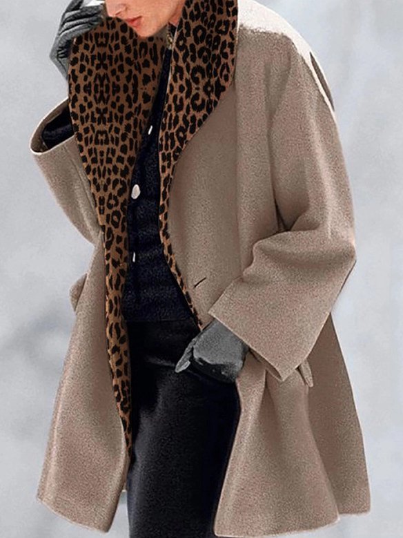 Vintage Striped Cotton-Blend Fleece Coat