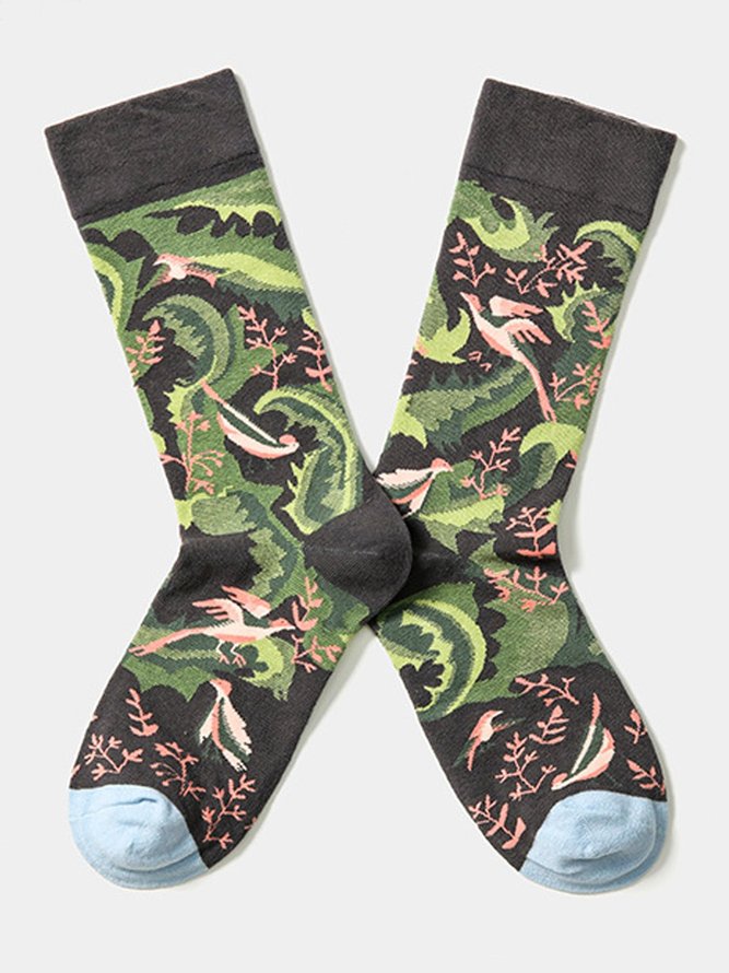 Jacquard cotton socks