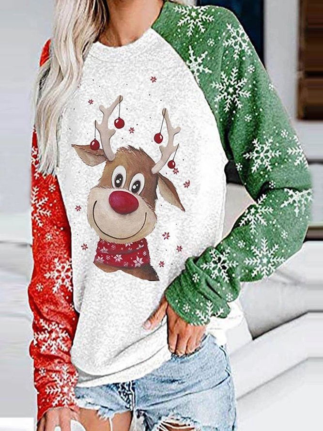 Christmas Snowman Monogrammed Long Sleeve Sweatshirts | roselinlin