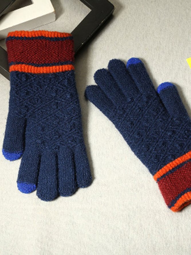 Outdoor Cold And Warm Knitting Gloves
