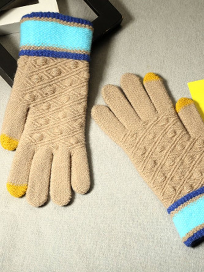 Outdoor Cold And Warm Knitting Gloves