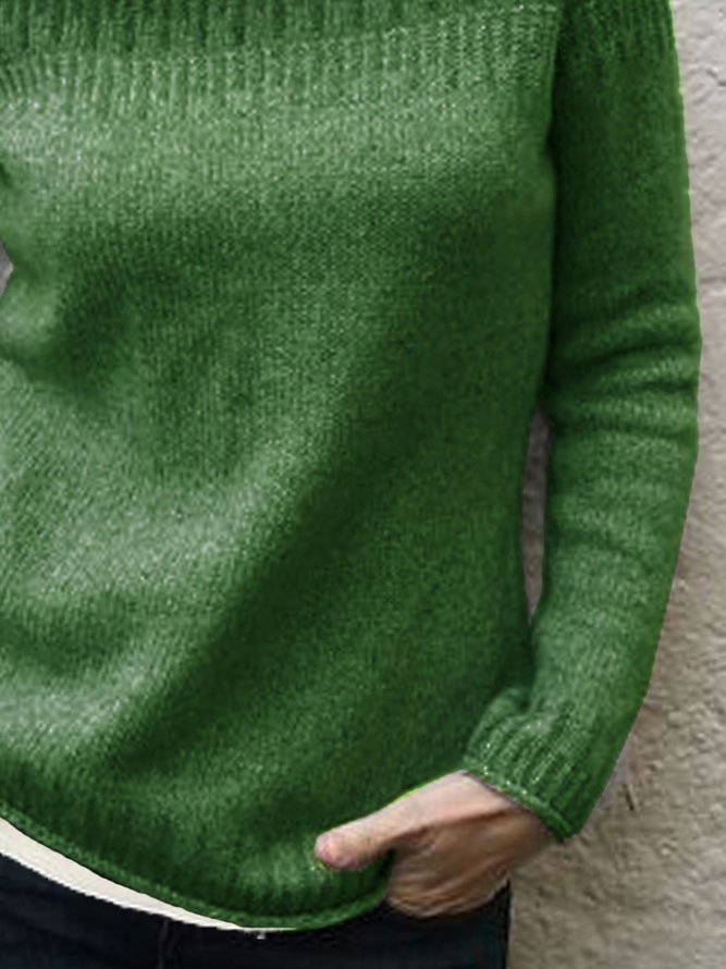 Casual Cotton-Blend Sweater