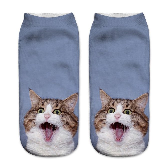Cat Printed Socks