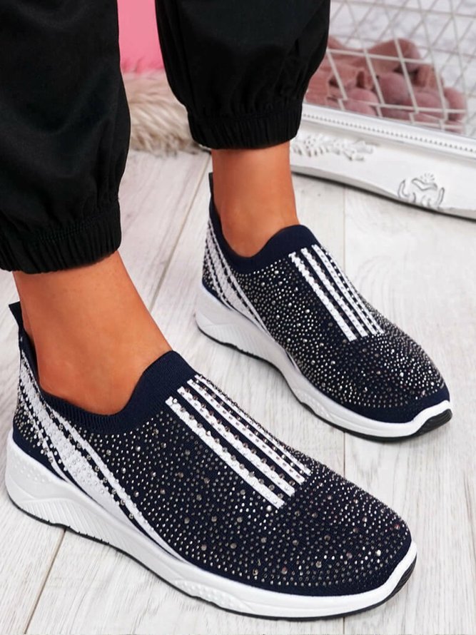 Holiday Flat Heel All Season Sneakers Shoes Roselinlin