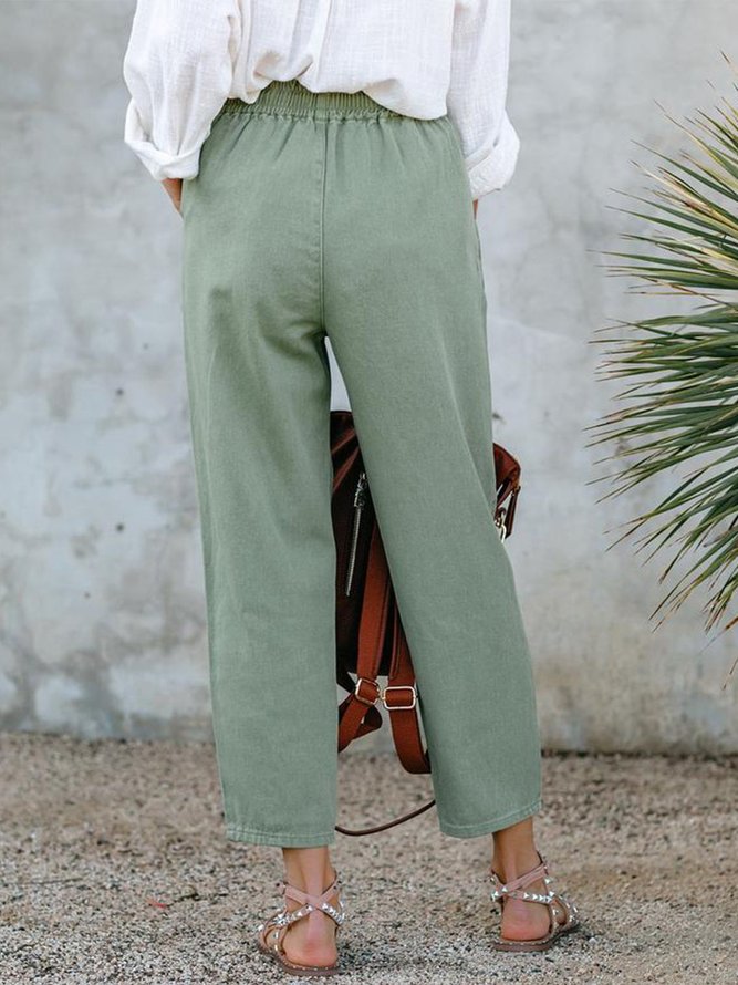 Cotton-Blend Pants
