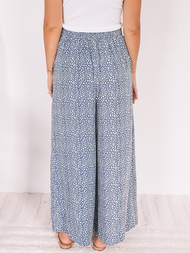 leopard flowy pants