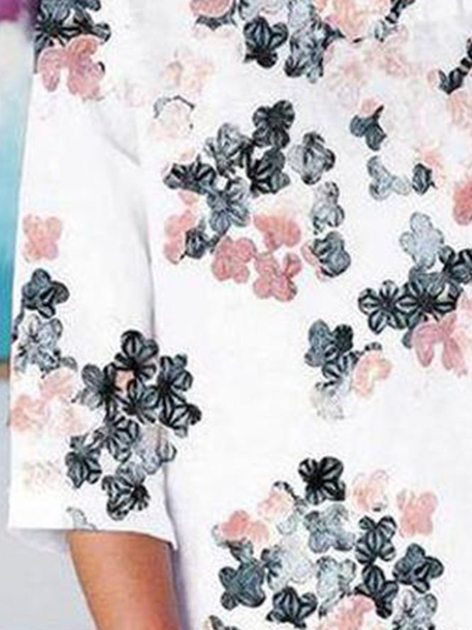 Casual Cotton-Blend Short Sleeve Weaving Dress