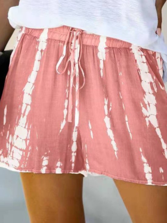Short Sleeve Casual Striped Shorts