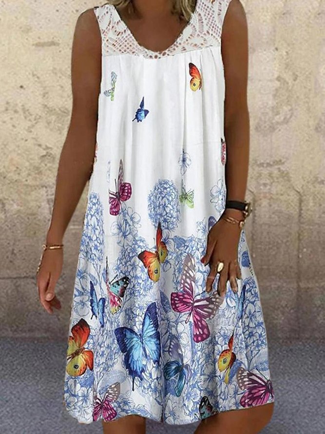 Shift Casual Cold Shoulder Weaving Dress