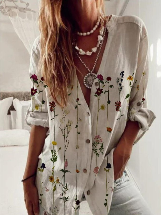 Floral Casual Shift  Blouse