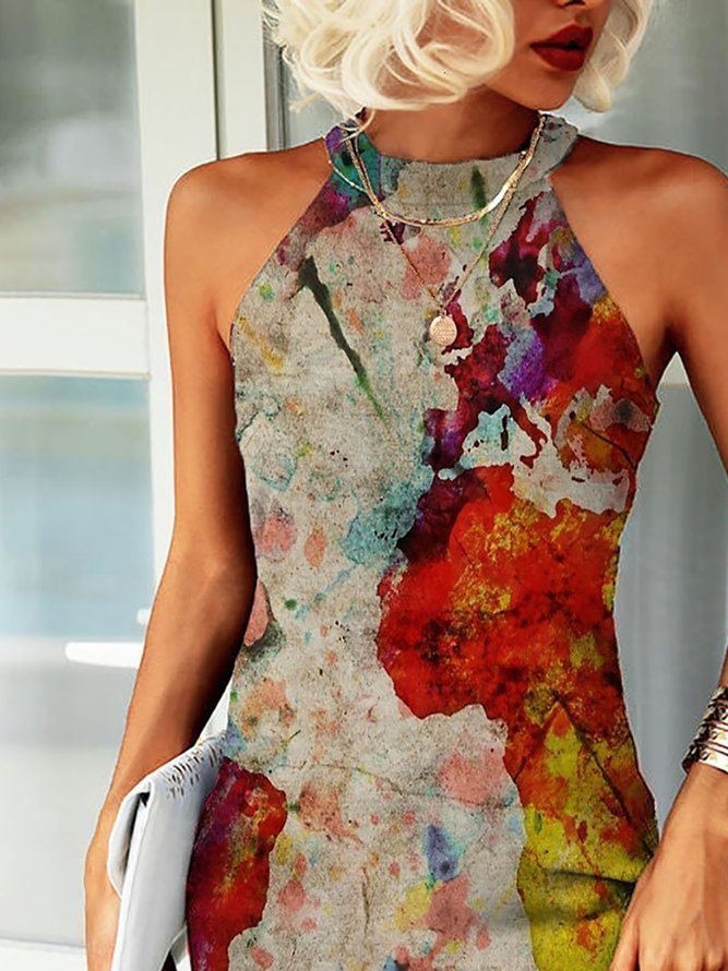 Vintage Map Of The World Painting Print Dress