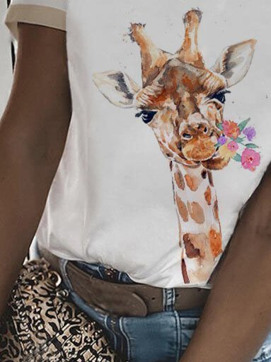 V Neck Short Sleeve T-shirt