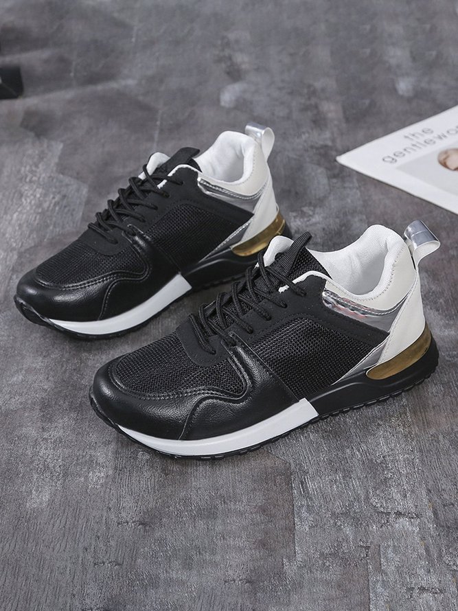 Mesh Breathable Stitching Comfortable Sneakers