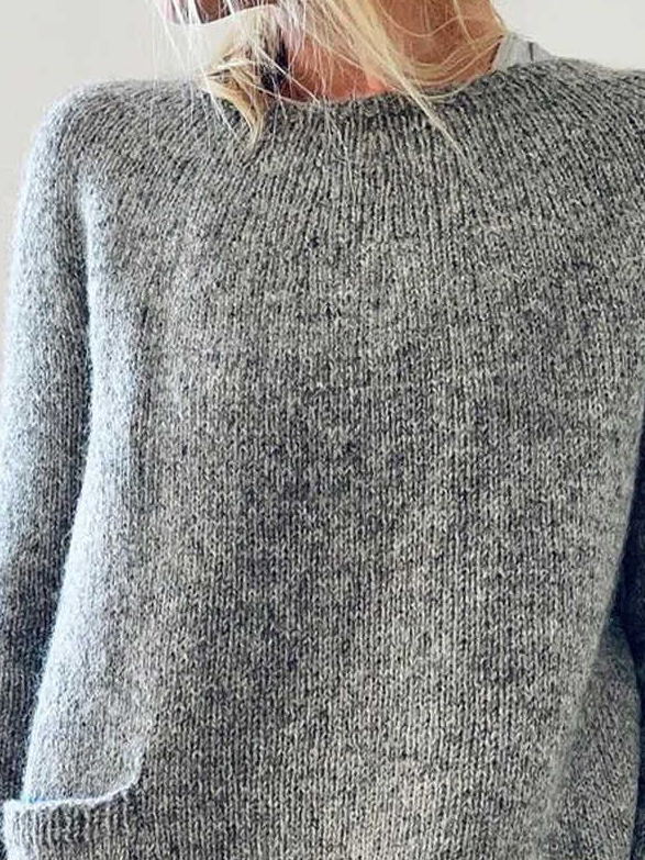 Casual Geometric Acrylic Sweater