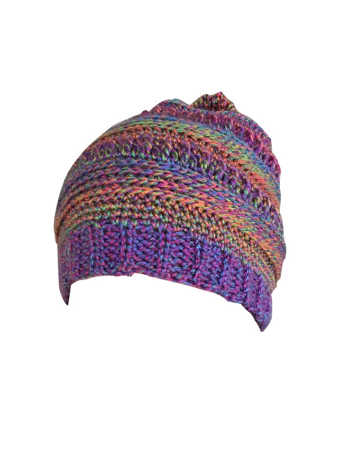 Crochet Colorful Winter Hat