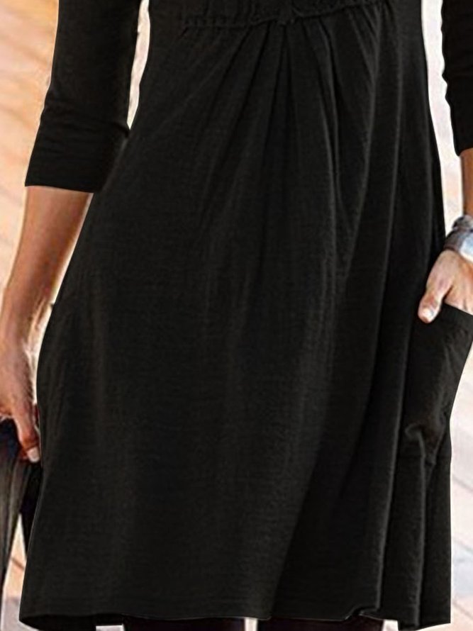V-Neck long sleeve Rhinestone glittering elastic dress