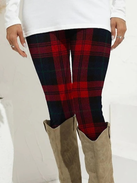 Regular Fit Grid Pants