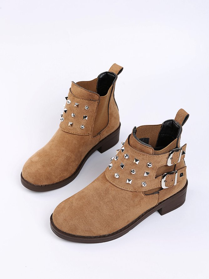 Personalized Studded Suede Chesil Chelsea Boots
